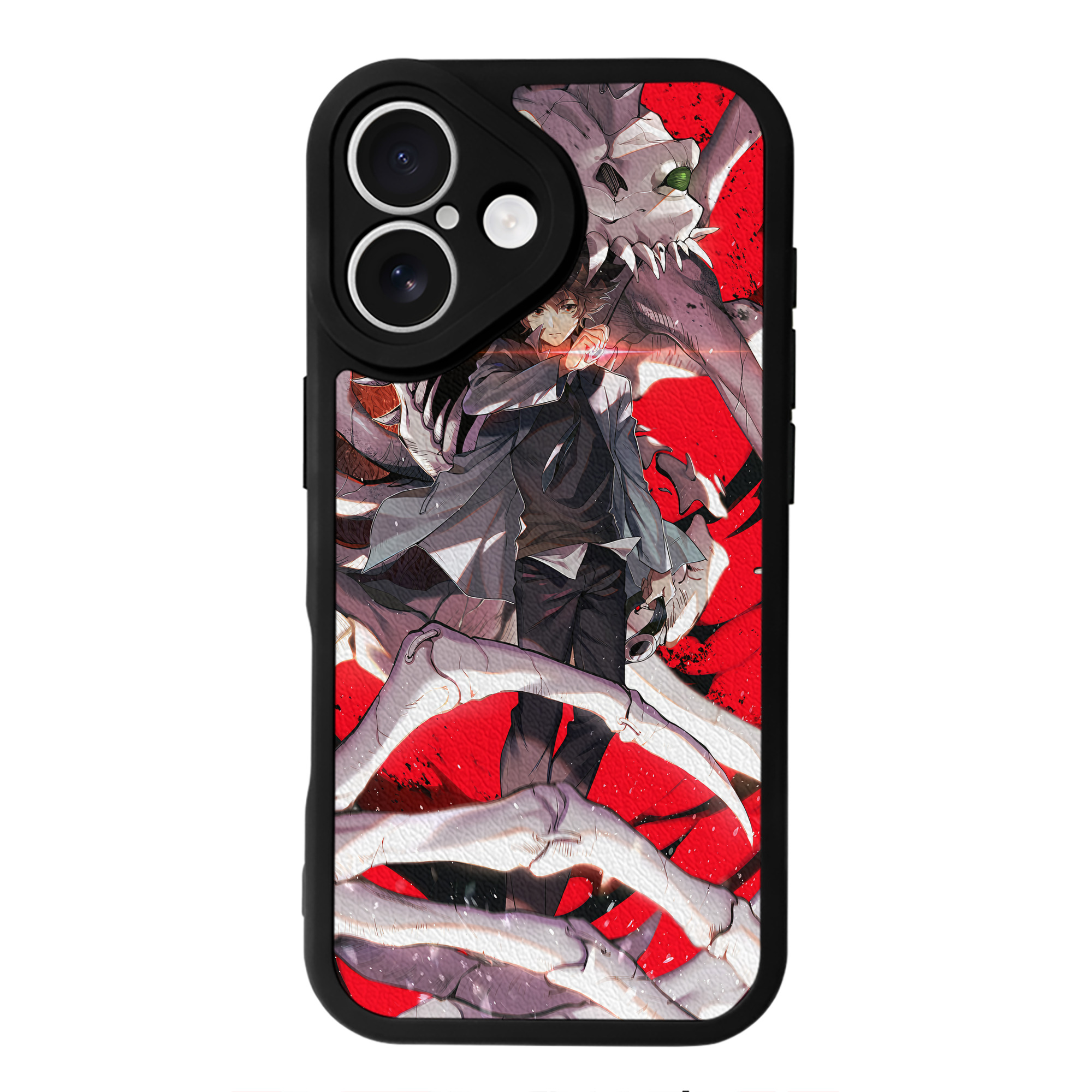 （画像用） Digimon デジタルモンスター/デジモン 【iPhone 16シリーズ対応】シリコンスマホケース（レザー調） 材質：シリコン